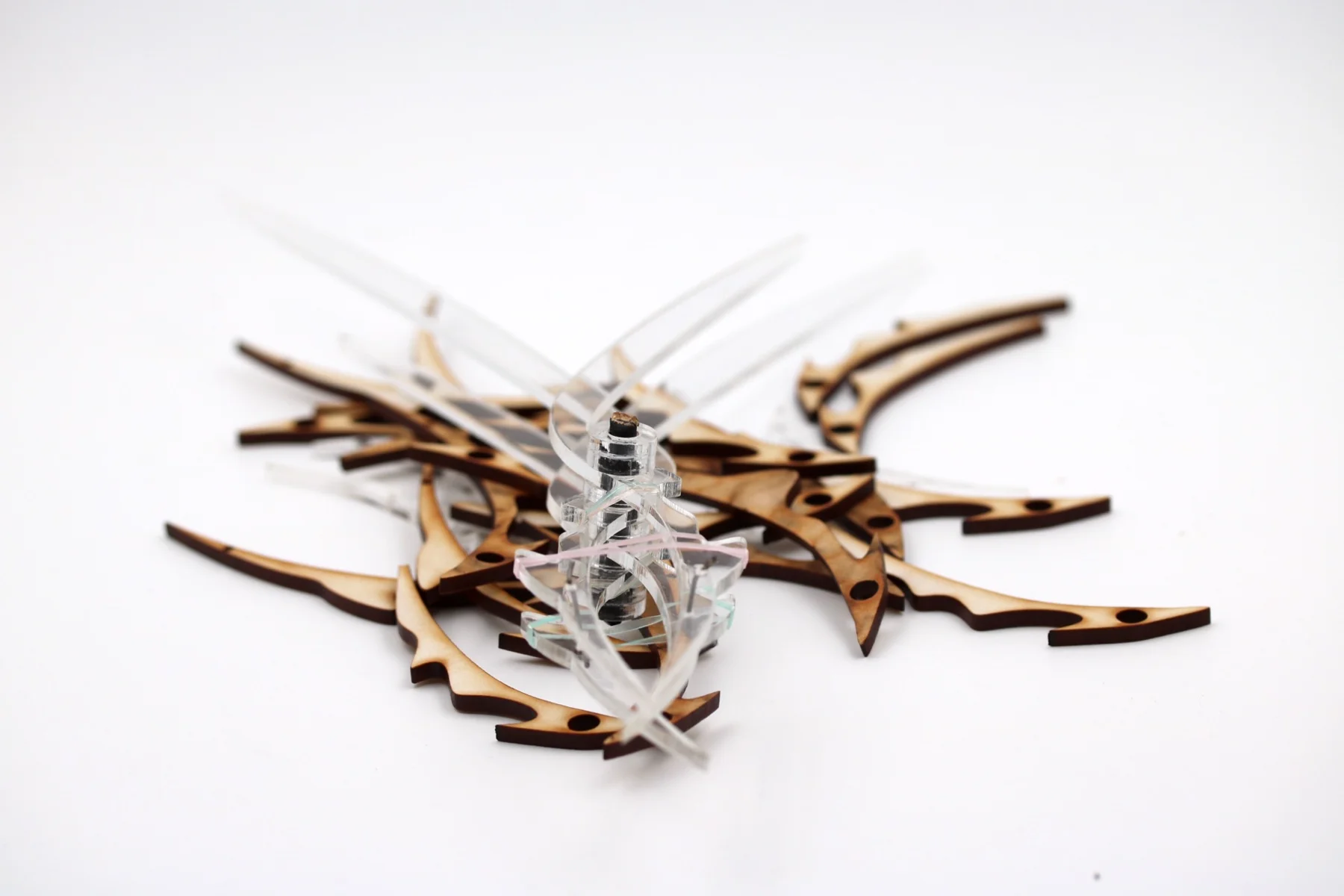 A transparent and timber mechanical gripping prototype